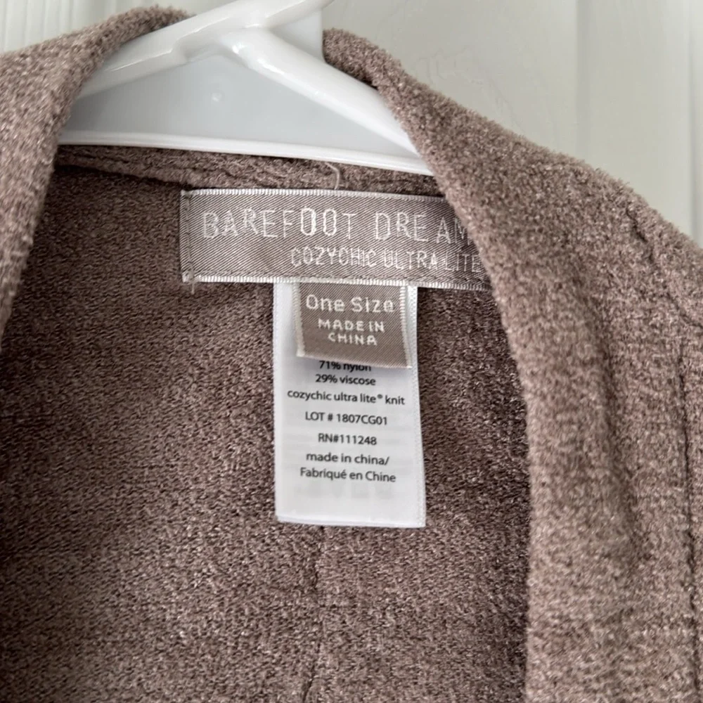 Cozy Brown Open Front Cardigan